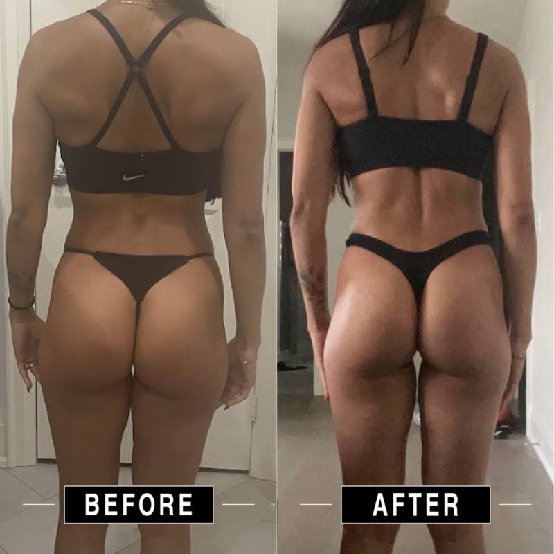 Client before and after transformation