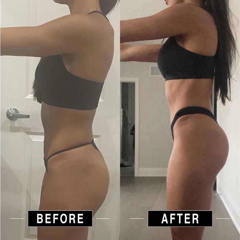 Client before and after transformation