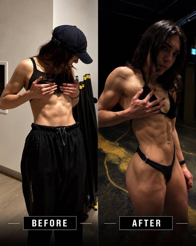 Client before and after transformation