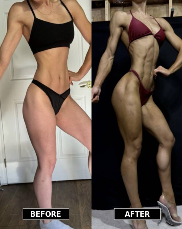 Client before and after transformation